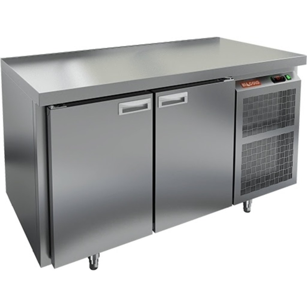 Стол холодильный среднетемпературный HiCold GN 11/TN О увеличенная столешница