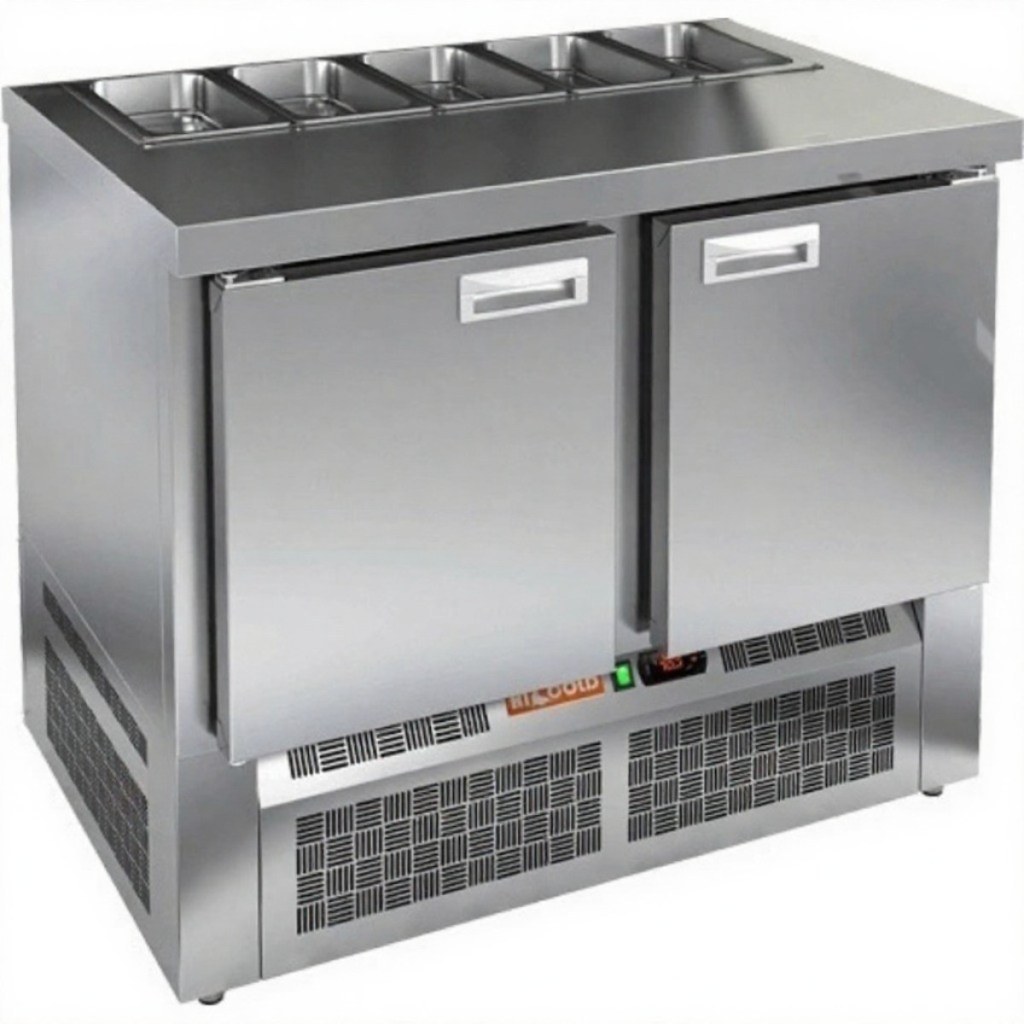 Стол холодильный для салатов HiCold SLE2-11GN (1/6) O без крышки
