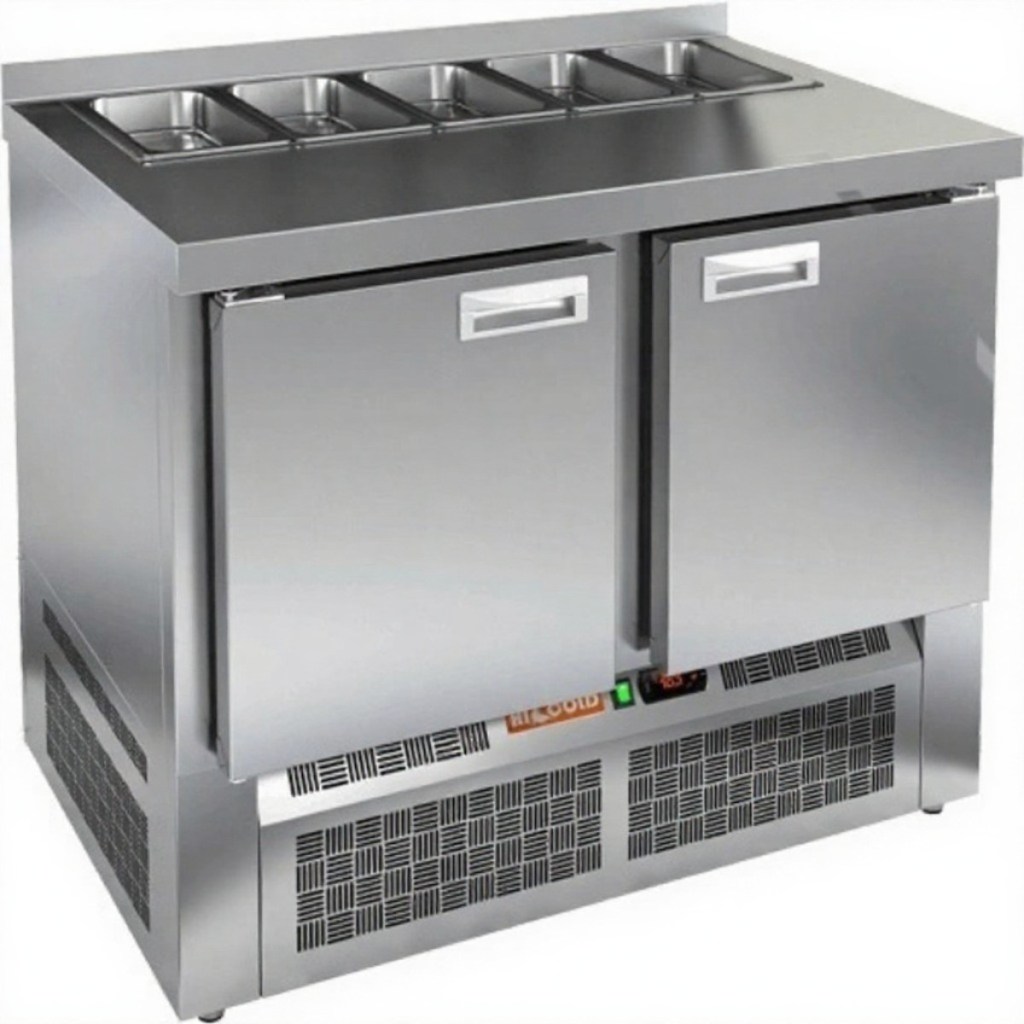 Стол холодильный для салатов HiCold SLE2-11SN (1/6) без крышки