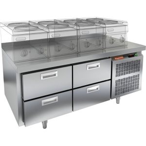 Стол морозильный HiCold SN 22/BT LT под тепловое оборудование