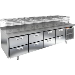 Стол охлаждаемый HiCold GN 2222/TN LT О под тепловое оборудование