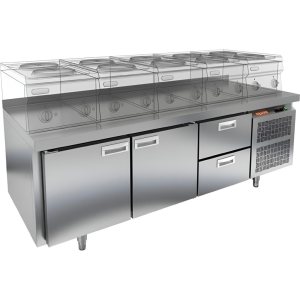 Стол морозильный HiCold GN 1122/BT LT SH под тепловое оборудование