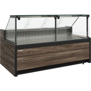 Витрина холодильная Carboma GC111 SM 2,0-1 (1008 Темный дуб) (без боковин)