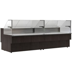 Витрина холодильная Carboma GC110 VV 2,5-1 (ВХСр-2,5 Carboma CG 110 (динамика)) (1005 венге)