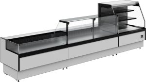 Витрина холодильная GC95 SM 1,25-1 с боковинами (версия 2.0) 9006-9005 - Изображение 3