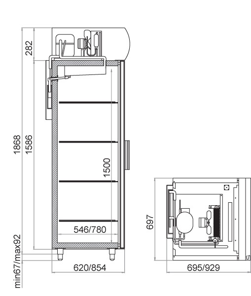 Шкаф холодильный Polair DM107-S - Изображение 2