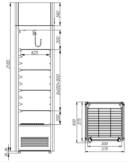 Шкаф холодильный Carboma D4 VM 400 HHC 0102 - Изображение 2
