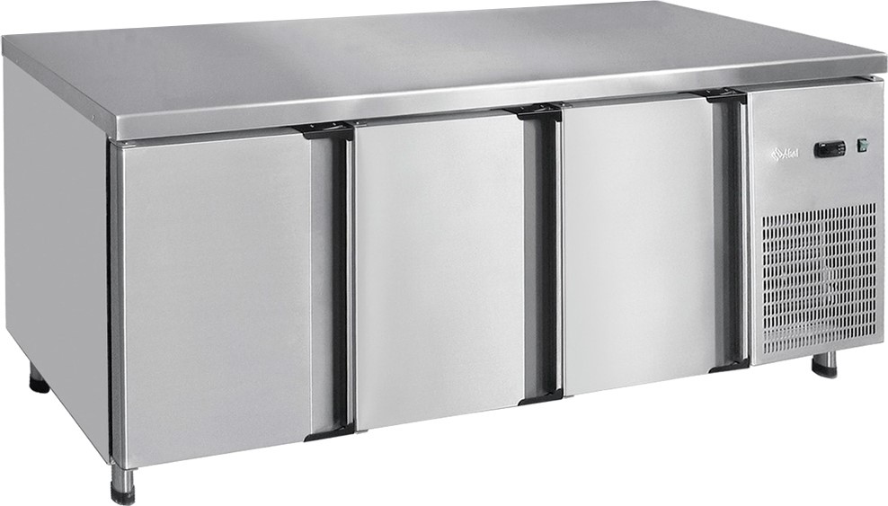 Стол холодильный Abat СХС-60-02 без борта (ящики 1/2, дверь-стекло, ящики 1/2)