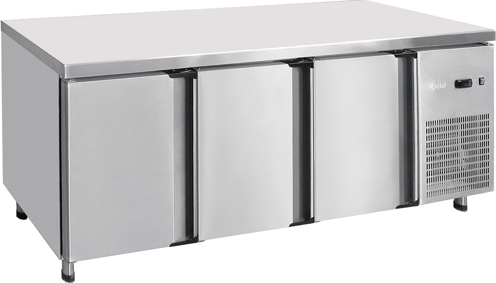 Стол морозильный Abat СХН-60-02 без борта (дверь, ящики 1/2, дверь-стекло)