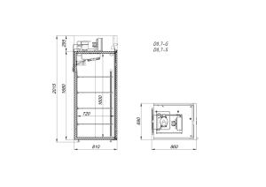 Шкаф холодильный среднетемпературный Arkto D0.7-GL - Изображение 2