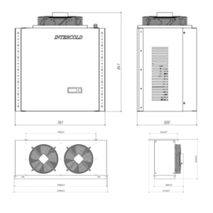 Сплит-система холодильная среднетемпературная Intercold MCM 342 PR FT (опция -10° С) - Изображение 4